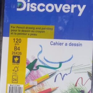 سكتش رسم ديسكفرى 120 جرام 24 ورقة