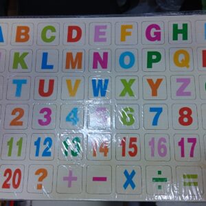 بازل خشب ارقام و حروف مغناطيس