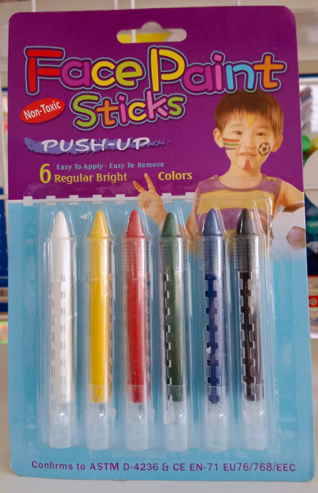 ألوان وجه 6 على كارت