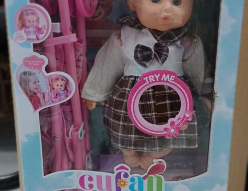 عروسة + عربية بيبى