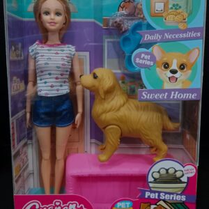 عروسة باربى + كلب