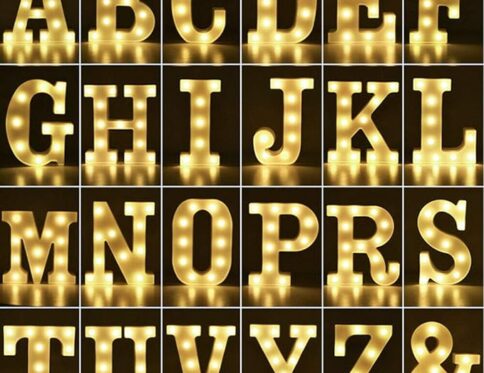 حروف مضيئة